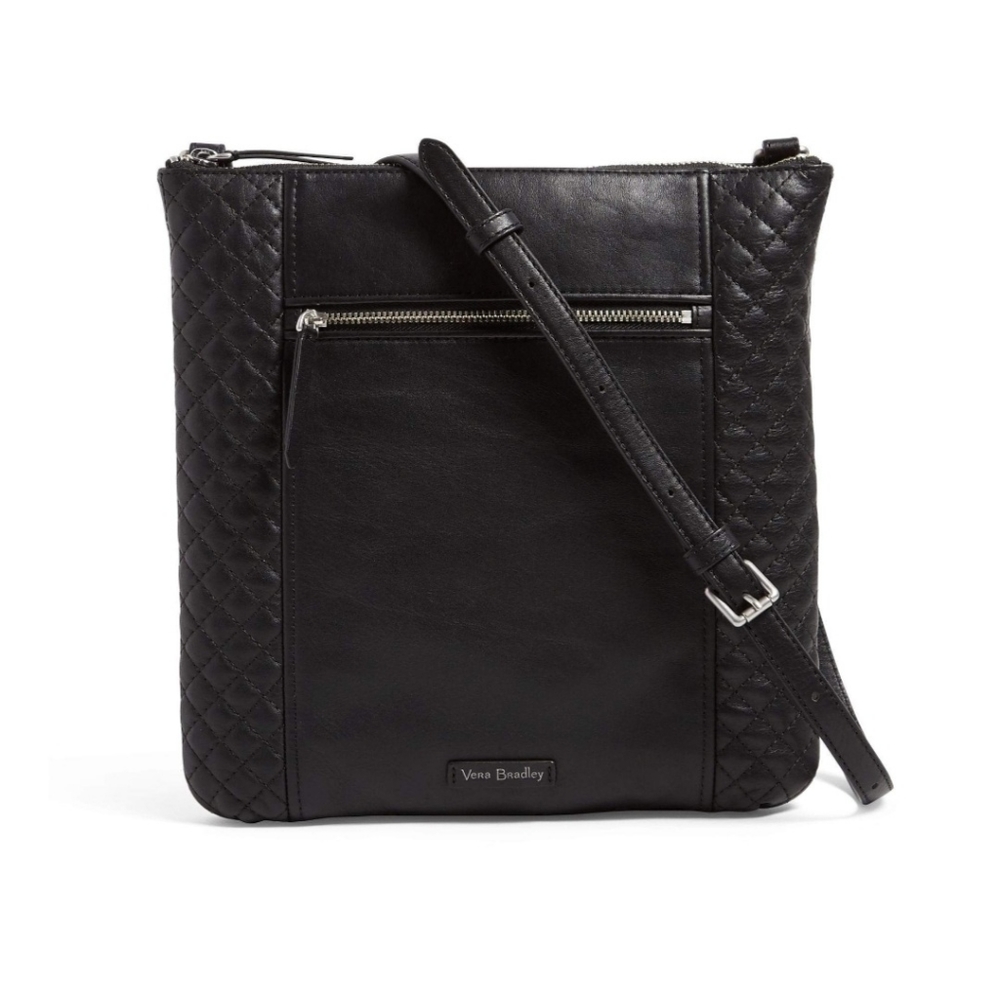 Vera Bradley Carryall Hipster Genuine Leather Blk